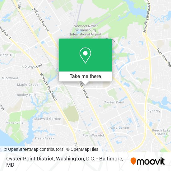 Oyster Point District map