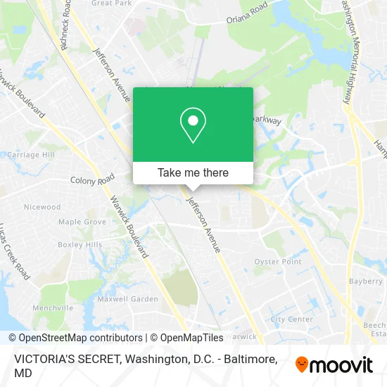 VICTORIA'S SECRET map