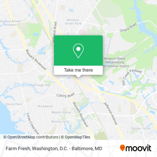 Mapa de Farm Fresh
