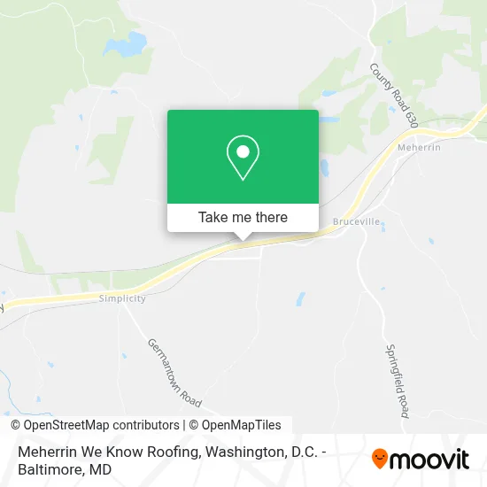 Meherrin We Know Roofing map