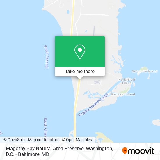 Magothy Bay Natural Area Preserve map