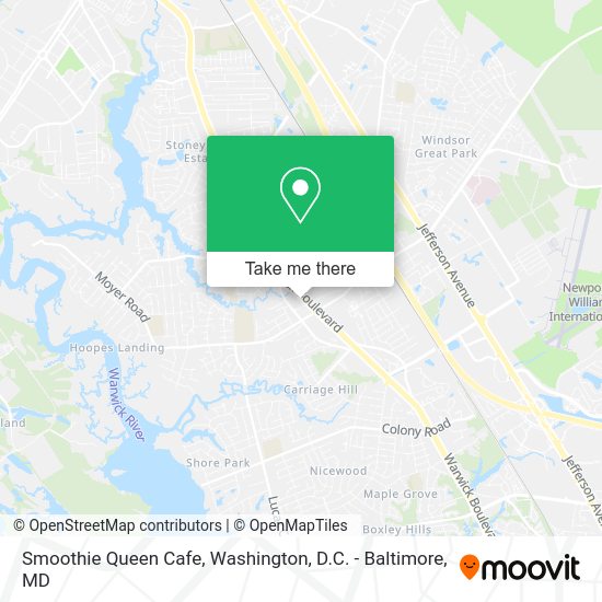Smoothie Queen Cafe map