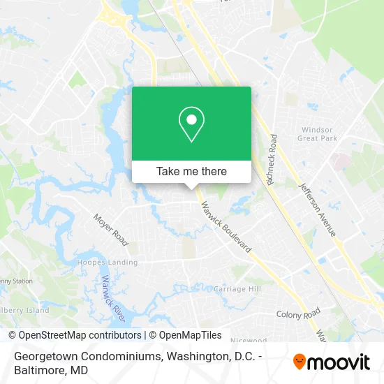 Georgetown Condominiums map