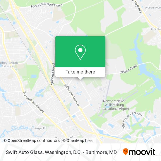Swift Auto Glass map
