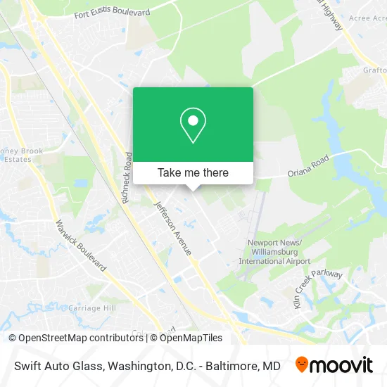 Mapa de Swift Auto Glass