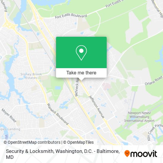Mapa de Security & Locksmith