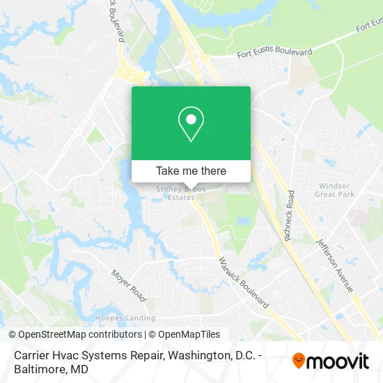 Mapa de Carrier Hvac Systems Repair