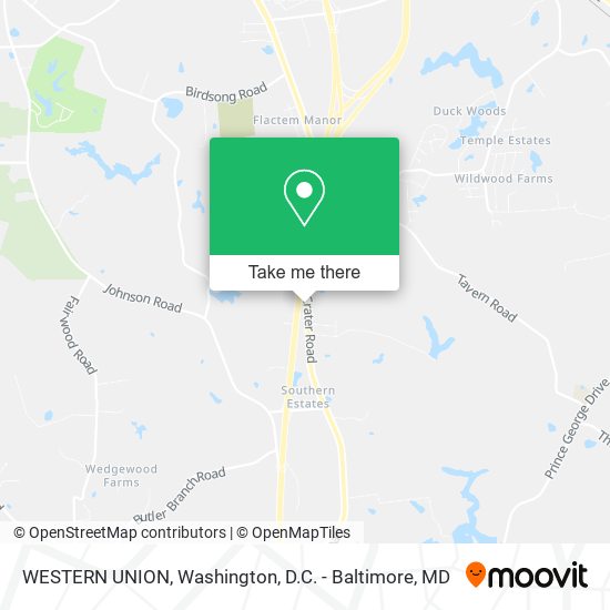 WESTERN UNION map