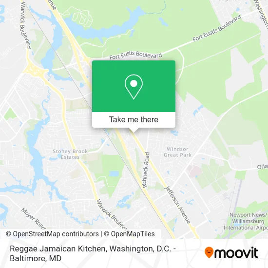 Reggae Jamaican Kitchen map