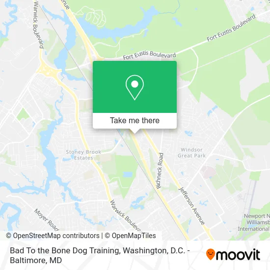 Bad To the Bone Dog Training map