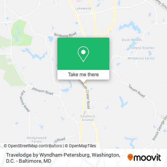 Travelodge by Wyndham-Petersburg map