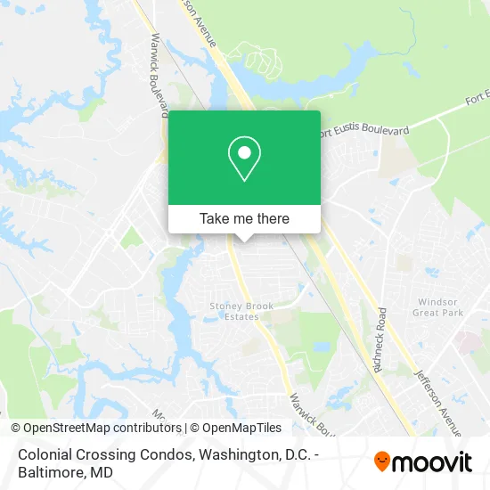 Colonial Crossing Condos map