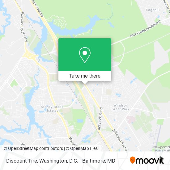 Discount Tire map