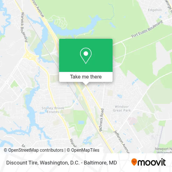 Discount Tire map