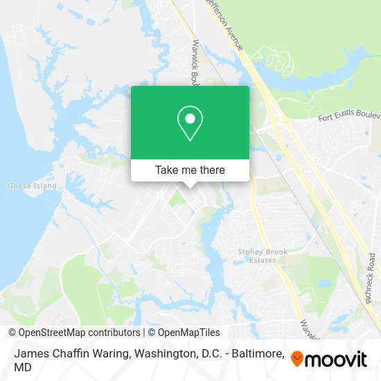 James Chaffin Waring map