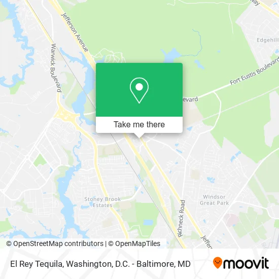 El Rey Tequila map