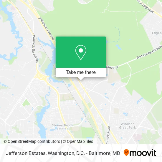 Jefferson Estates map