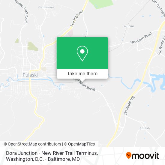 Mapa de Dora Junction - New River Trail Terminus