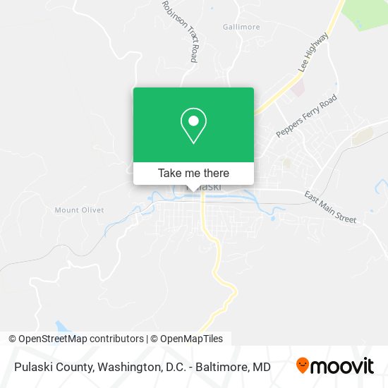 Pulaski County map