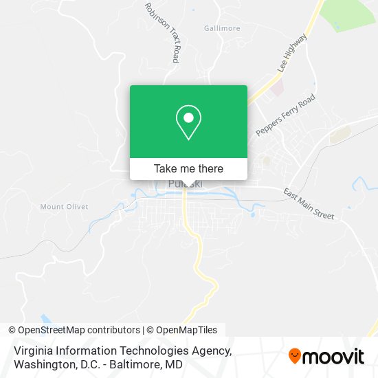 Mapa de Virginia Information Technologies Agency