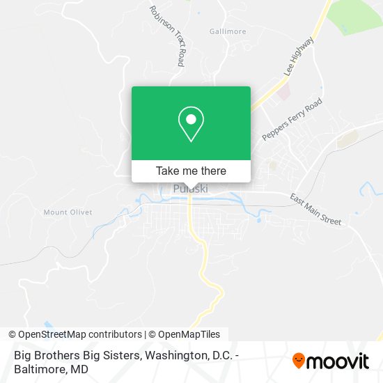 Big Brothers Big Sisters map