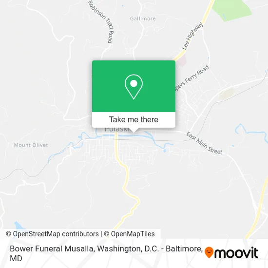 Bower Funeral Musalla map