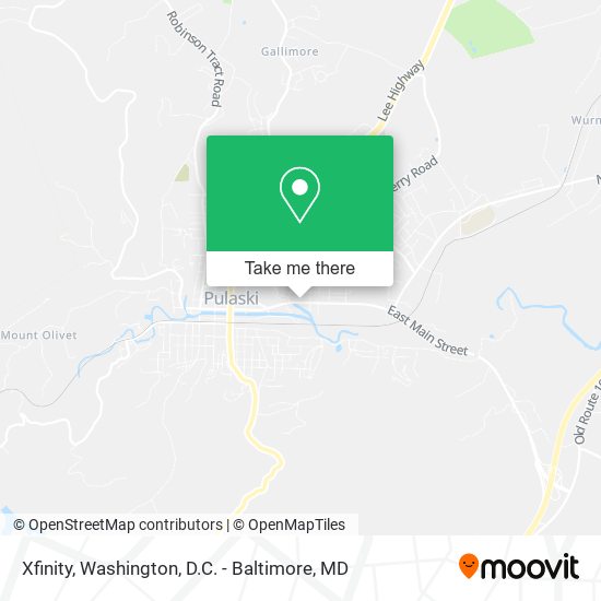 Mapa de Xfinity