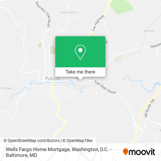 Mapa de Wells Fargo Home Mortgage