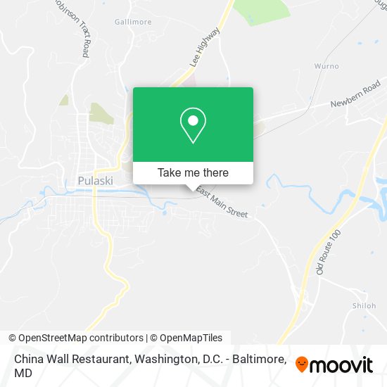 China Wall Restaurant map