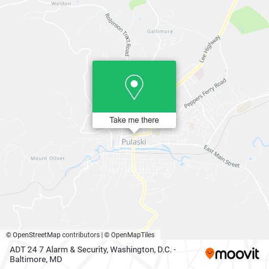 ADT 24 7 Alarm & Security map