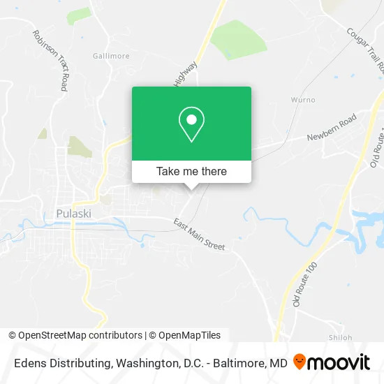Edens Distributing map