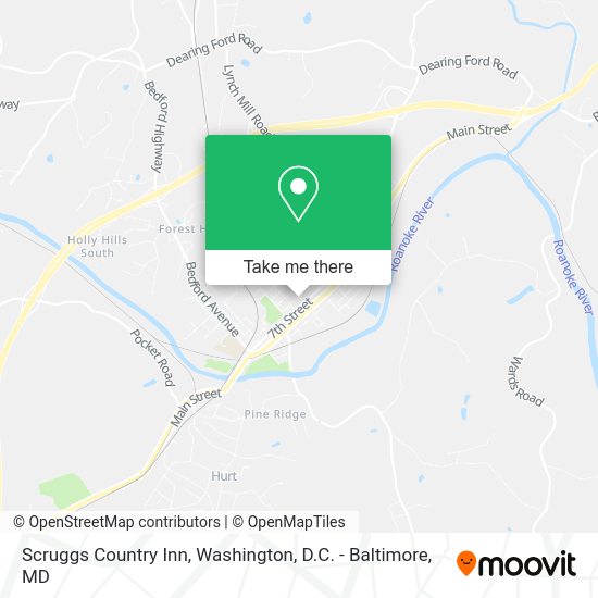 Mapa de Scruggs Country Inn