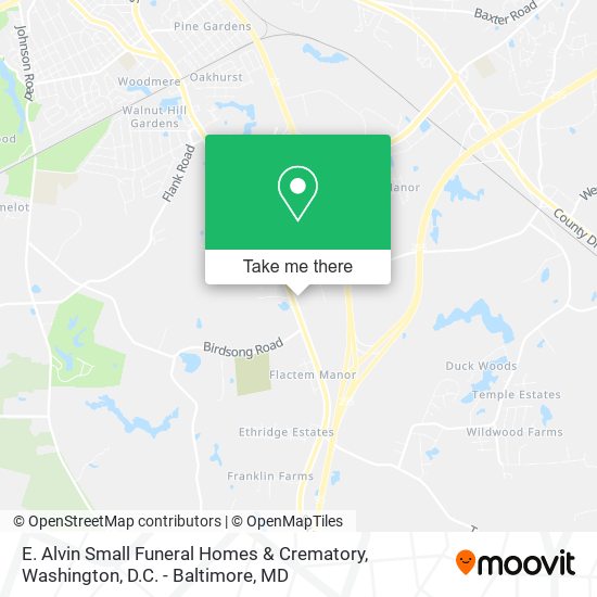 Mapa de E. Alvin Small Funeral Homes & Crematory