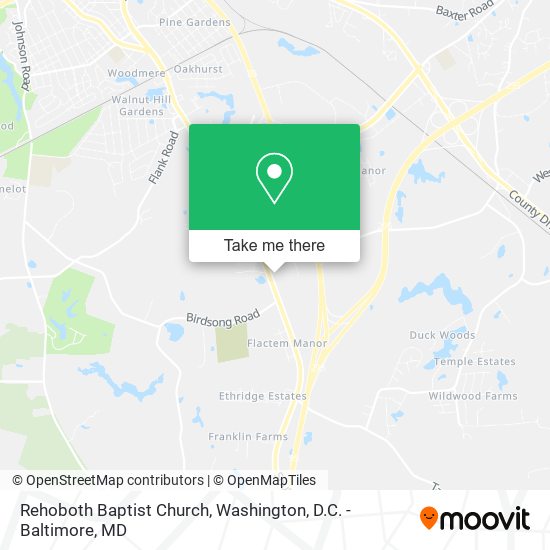 Rehoboth Baptist Church map