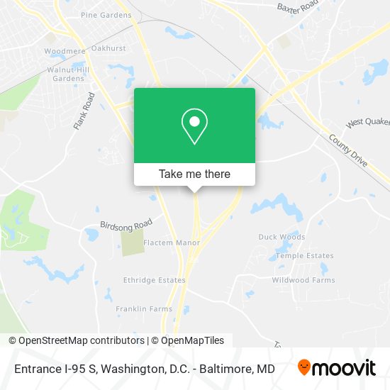 Entrance I-95 S map