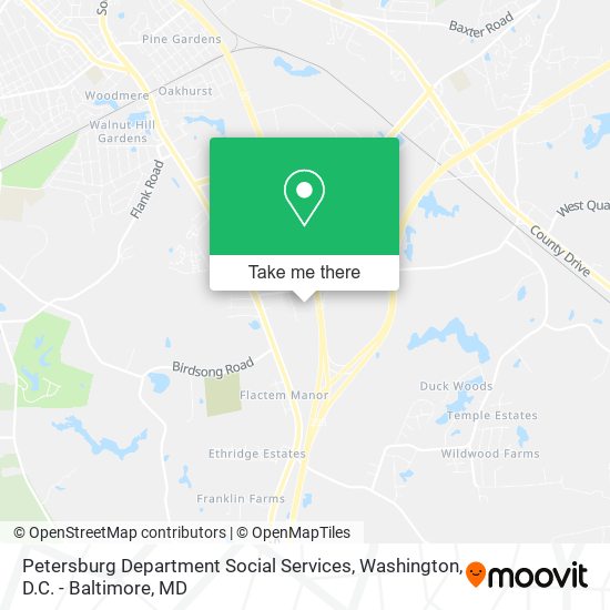 Mapa de Petersburg Department Social Services