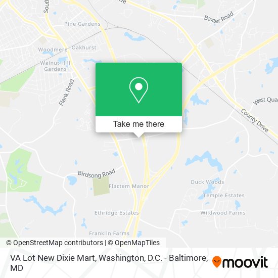 Mapa de VA Lot New Dixie Mart