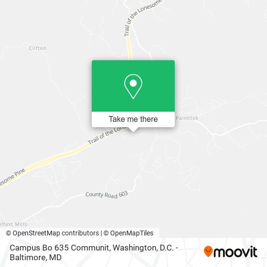 Campus Bo 635 Communit map