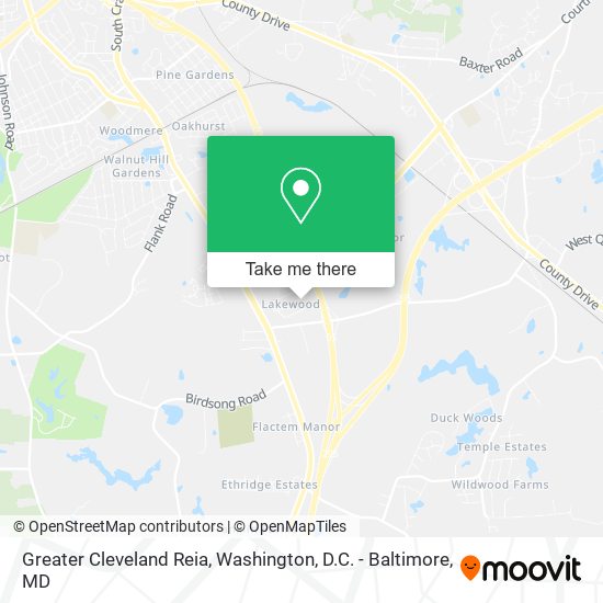 Greater Cleveland Reia map