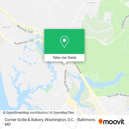 Mapa de Corner Grille & Bakery
