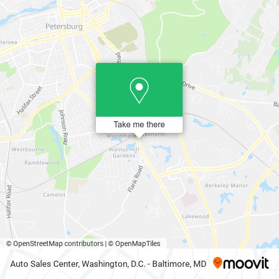 Auto Sales Center map