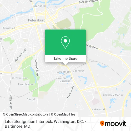 Mapa de Lifesafer Ignition Interlock