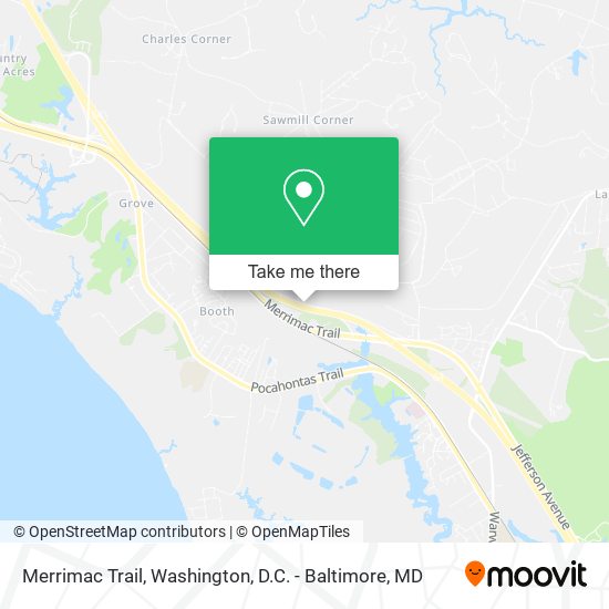 Merrimac Trail map