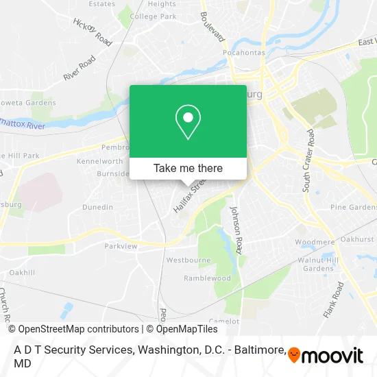 A D T Security Services map