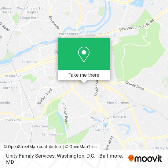Mapa de Unity Family Services