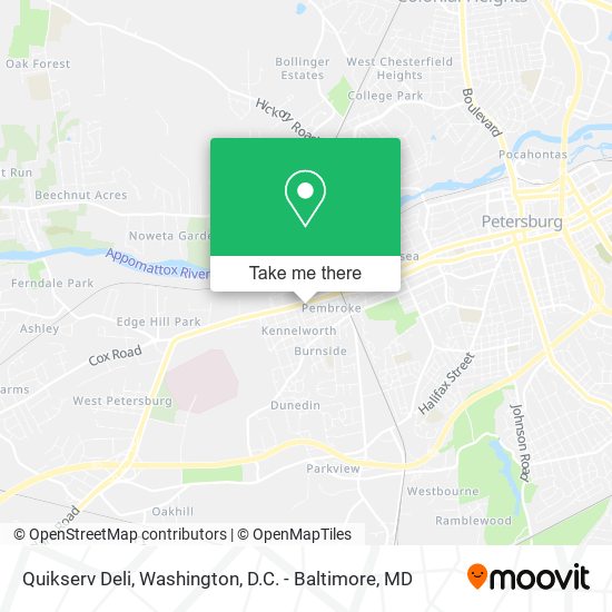 Mapa de Quikserv Deli