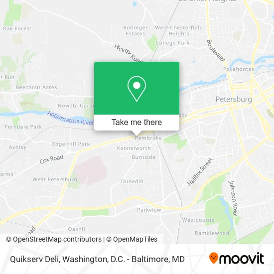 Mapa de Quikserv Deli