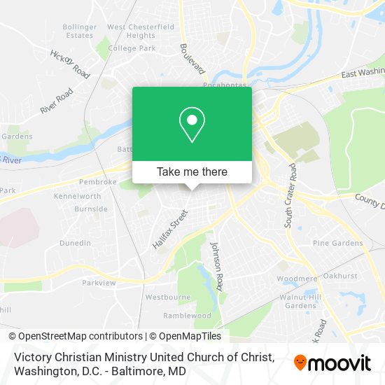 Victory Christian Ministry United Church of Christ map