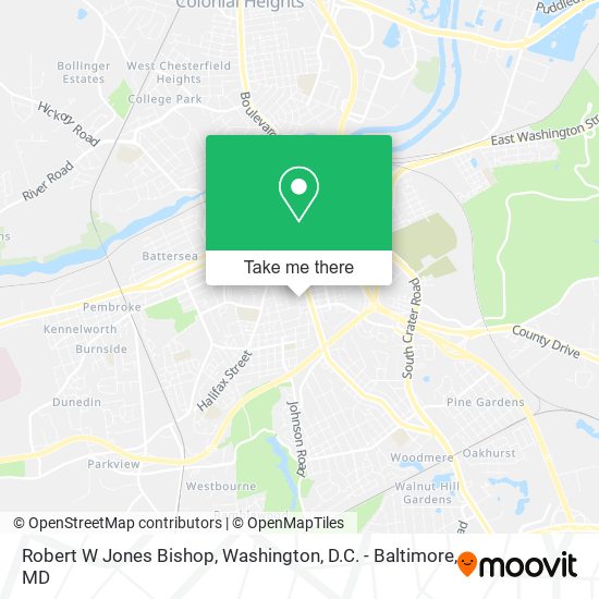 Mapa de Robert W Jones Bishop