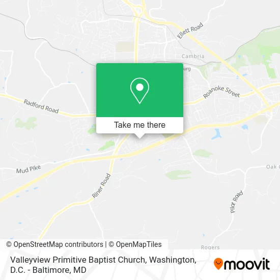 Valleyview Primitive Baptist Church map